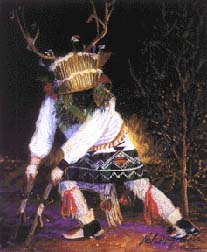 Indian Deer Dancer Signed Print